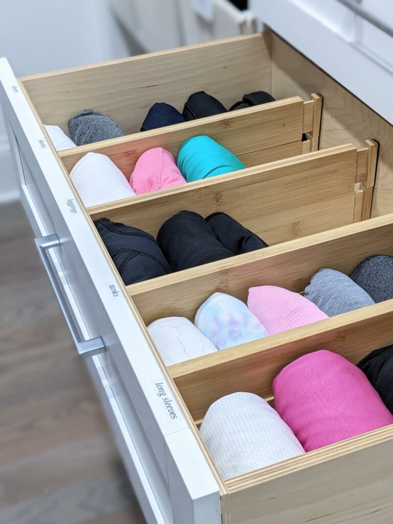 Fit more athletic wear in a drawer @wellnest